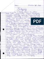 sopharina bullying essay