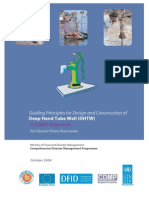 Training - Guiding Principles For Design and Construction of Deep Hand Tube Well (DHTW) PDF