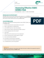 GEMBA Walks: Assessing Effective SQDC Reporting On A GEMBA Walk