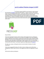 Instalasi Prestashop Di Localhost Windows Dengan XAMPP