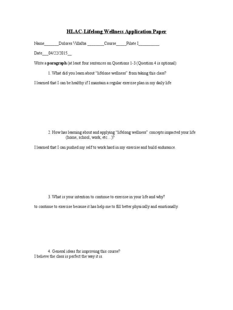Lifelone Wellness Application Paper | PDF