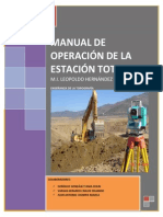 Manual de Operacion de Estacion Total ...