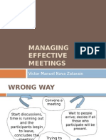 Managing Effective Meetings