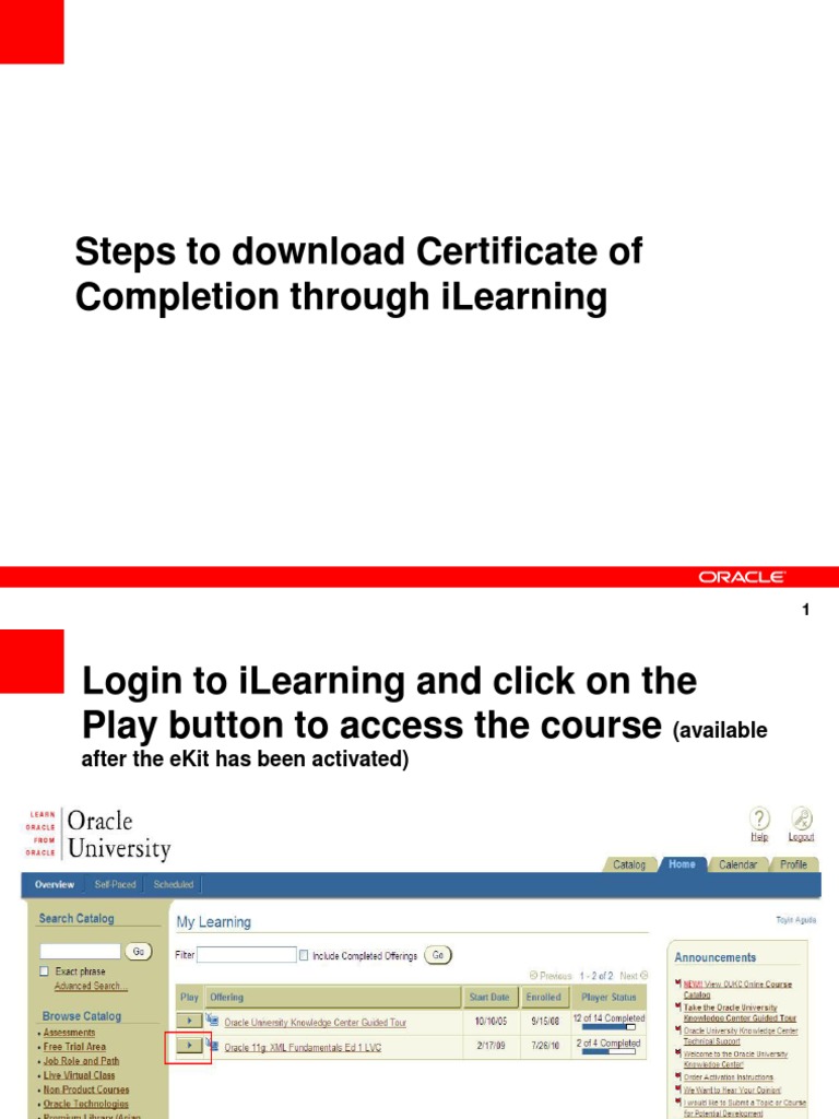 Download iLearning Completion Certificate | PDF