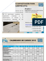 WEG Calendario Cursos de Capacitacion Mexico 2015