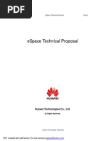 HUAWEI ESpace V200R001 Technical Proposal