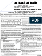 Revised Crpd Sbipo Rectruitment English Advertisement