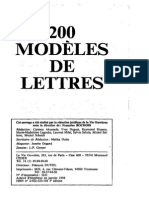 200 Modeles de Lettres 1