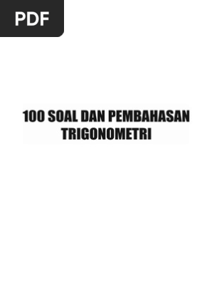 Soal Dan Pembahasan Trigonometri