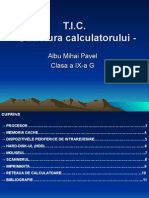 T.I.C. Proiect - Structura Calculatorului Albu Mihai Pavel