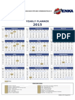 BEJV SCPX Yearly Calendar - 2015