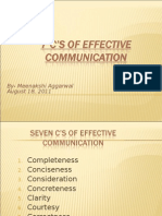 Seven C'S For Effective Communication India