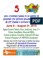 Ut Dallas & Houston Computer Summer Camps