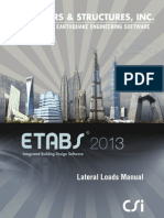 Lateral Loads Manual for etab software