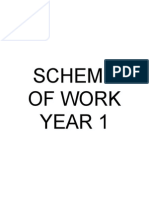 Scheme of Work Year 1