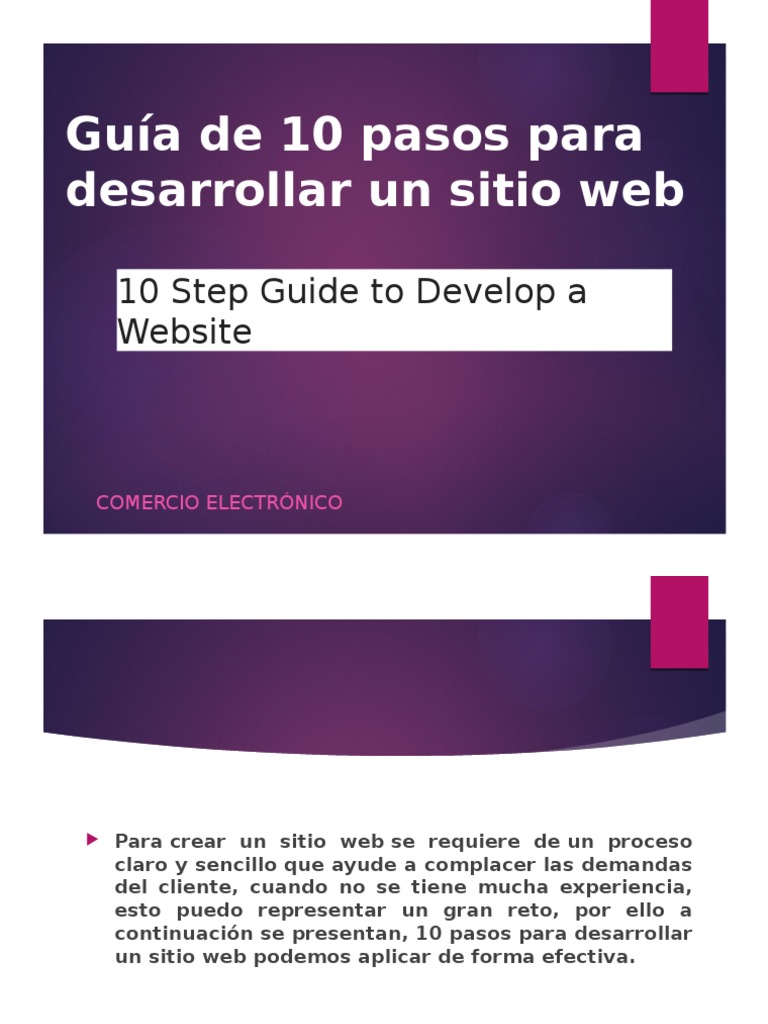 10 Pasos para Crear un Sitio Web | PDF | Red mundial | Internet y web