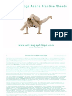 Ashtanga Yoga Asana Practise Sheets