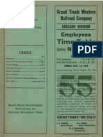 Grand Trunk Railroad Employees Timetable 1939