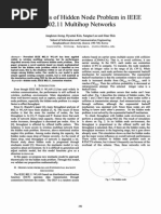 An Analysis of Hidden Node Problem in IEEE 802.11 Multihop