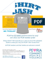 PCAV T-Shirt Bash Flyer