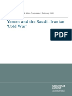 Yemen and the Saudi–Iranian ‘Cold War’