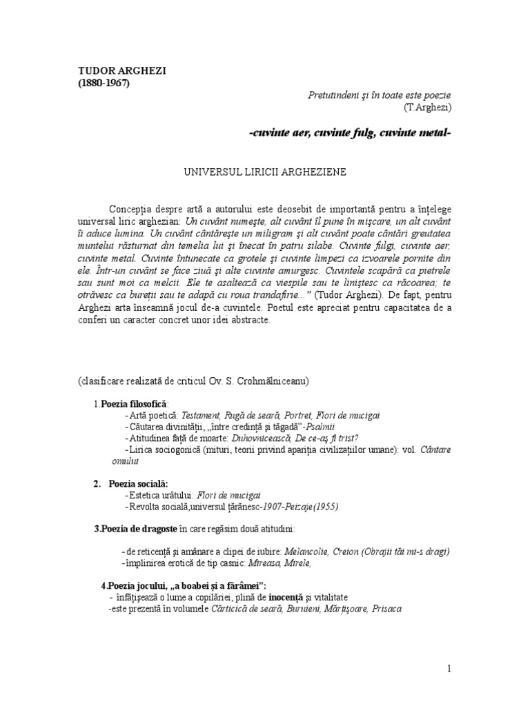 Testament Tudor Arghezi