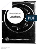 d10-11 Recommended Practices For Root Pass Welding of Pipe Without Backing XXX