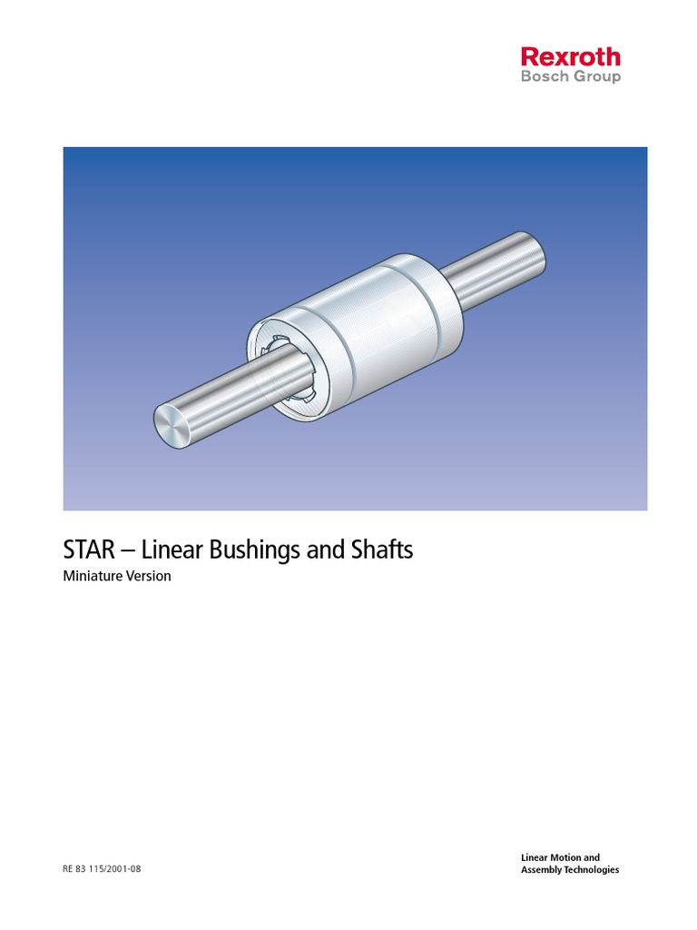 Linear Bushings and ShaftsMiniature PDF Engineering Tolerance