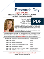 2015 CBR Research Day Flyer