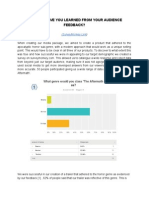 Q3: What Have You Learned From Your Audience Feedback?: (Surveymonkey Link