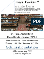 Brocante Breitfeldstrasse 39/41, 24.+25. April 2015