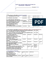 Formulário de Avaliação de Disciplina