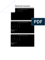 Eliminacion Gaussiana
