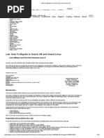 How To Migrate To Oracle Linux and Oracle VM