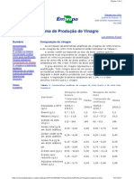 Características Dos Vinagres Brasileiros Dados Da Embrapa