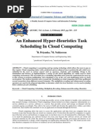 An Enhanced Hyper-Heuristics Task Scheduling in Cloud Computing