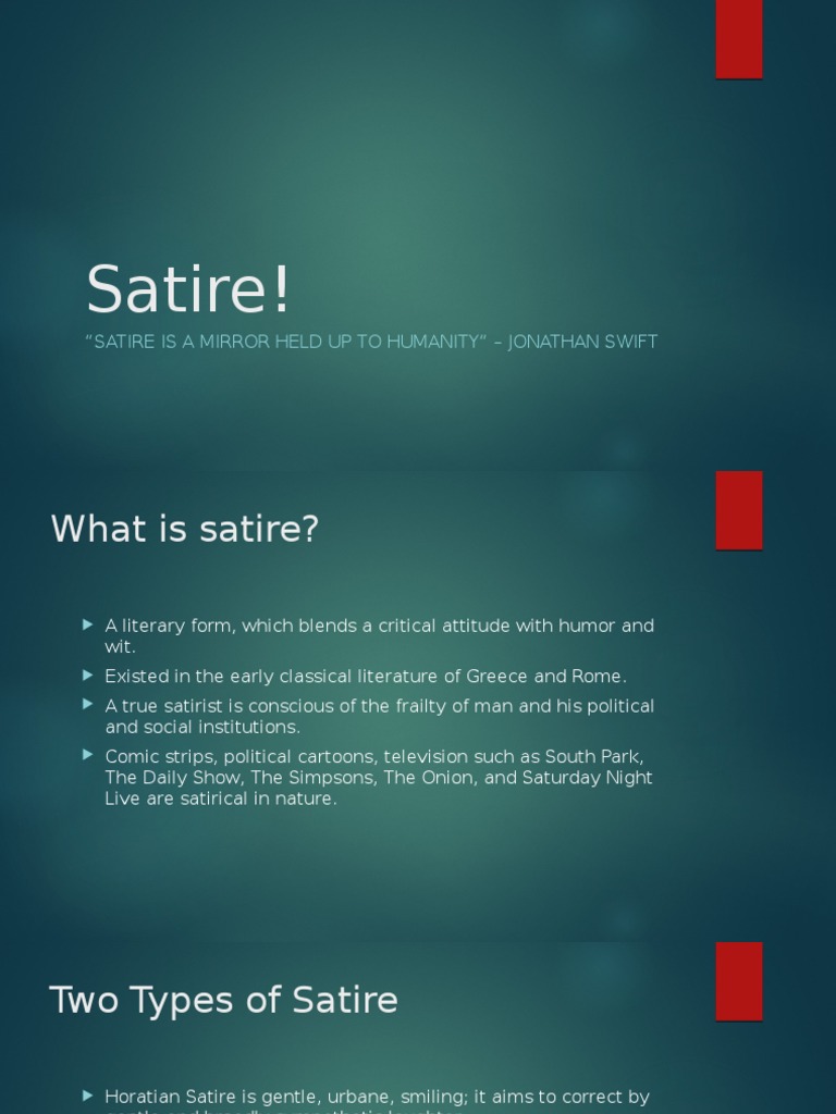 Understanding Satire: Types and Examples | PDF | General Fiction