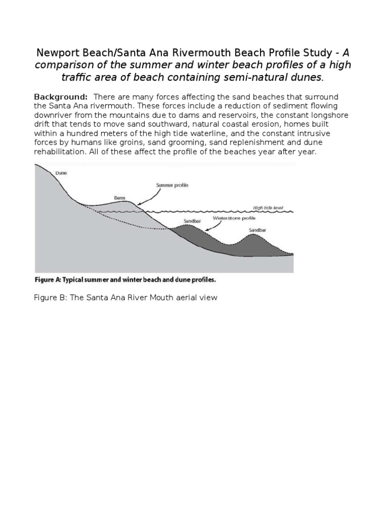 Beach Profiling A Summer And Winter Comparison Pdf Beach