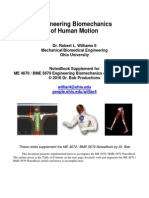 engineering biomechanics of human motion