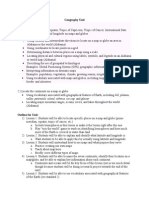 geography unit plan