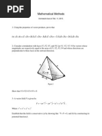 Mathematical Methods: D C B A D C A B D C B A D B A D D B A C