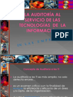 La Auditoría Al Servicio de La TI en Las Organizaciones