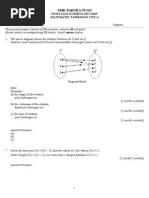 Soalan Matematik Tambahan Tingkatan 4 Kertas 2  Persamaan 