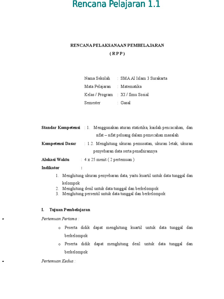 Ukuran Penyebaran Data