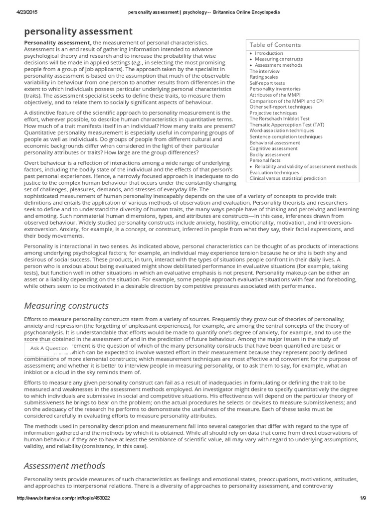 The study of personality psychology articles picture