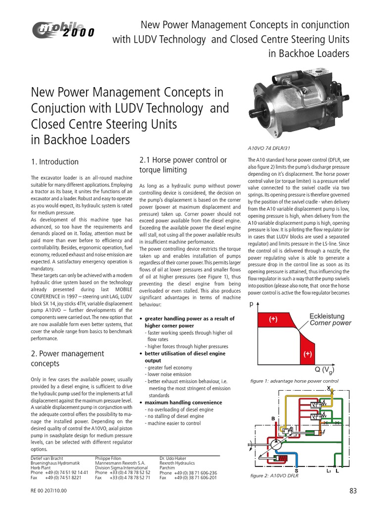 Power Management in Backhoe Loaders | PDF | Transmission (Mechanics ...