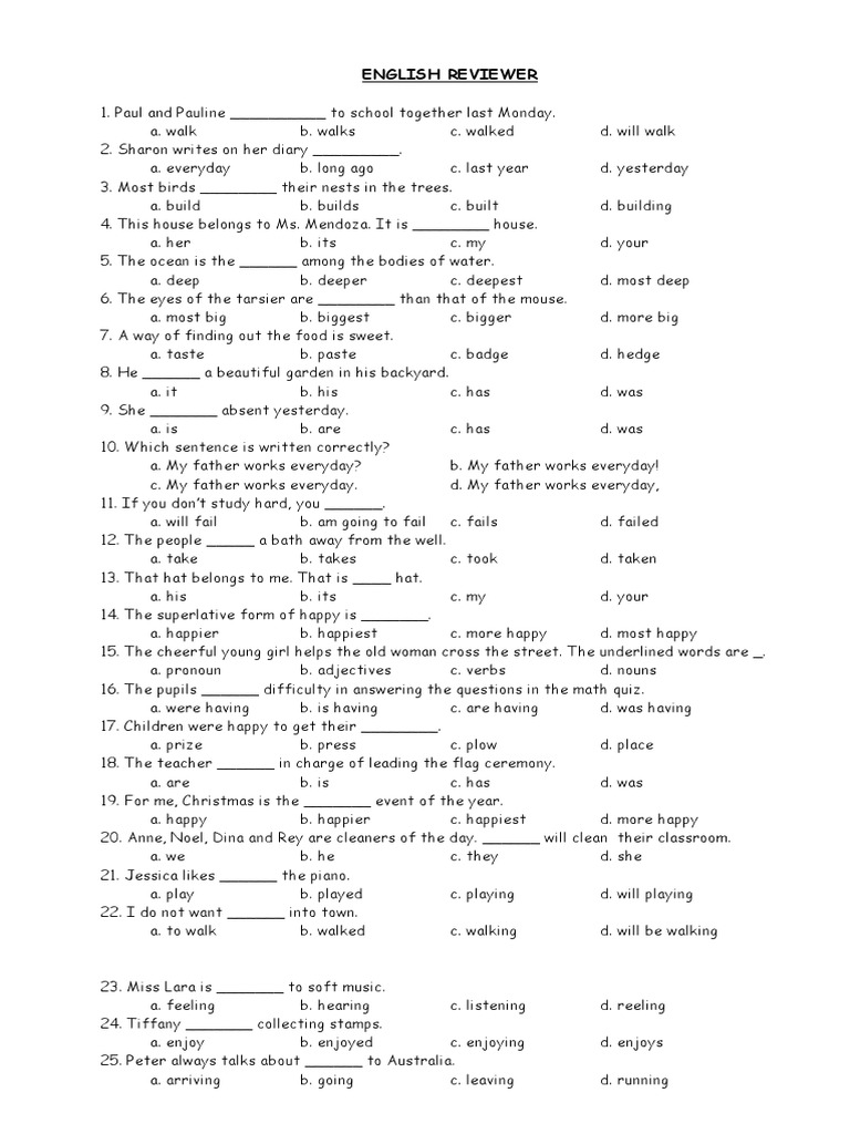 English Reviewer Pdf Syntactic Relationships Morphology
