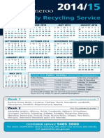 Fortnightly Recycling Calendar 2014 to 2015 (2)