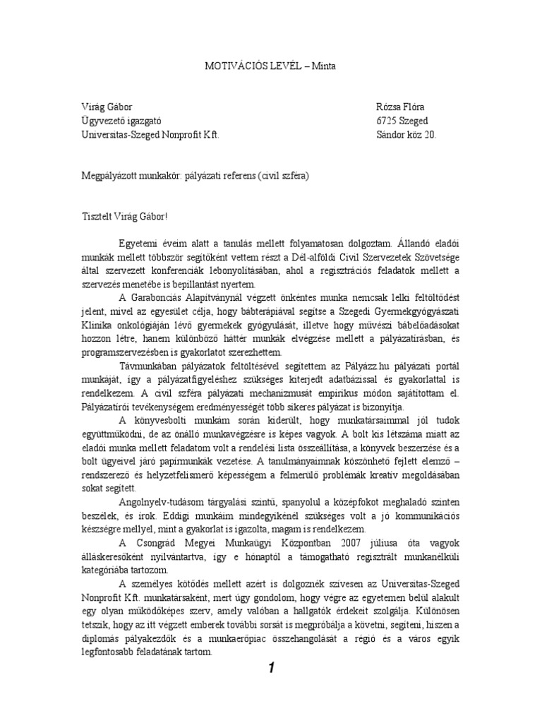 Motivacios Level Minta | PDF