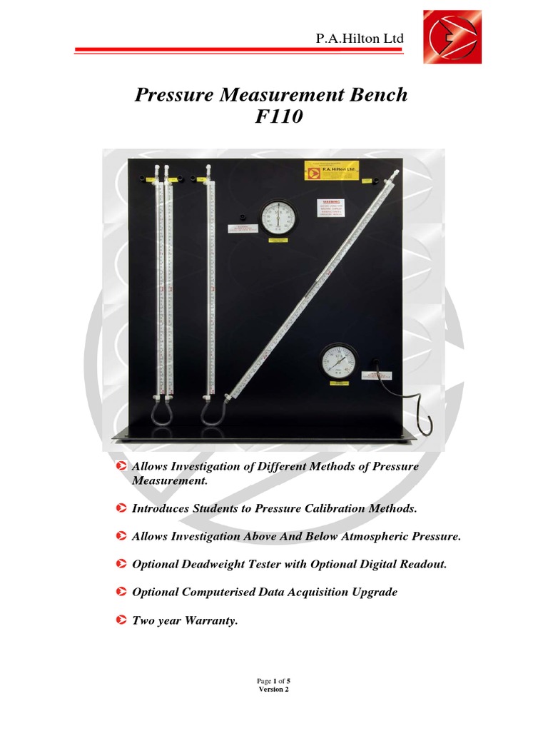 F110 V2 Pdf Pressure Measurement Pressure